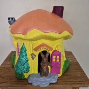 Easter Mushroom Bunny House